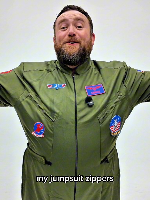 Amazon.com: Deluxe Top Gun Flight Suit Costume for Men - Adult